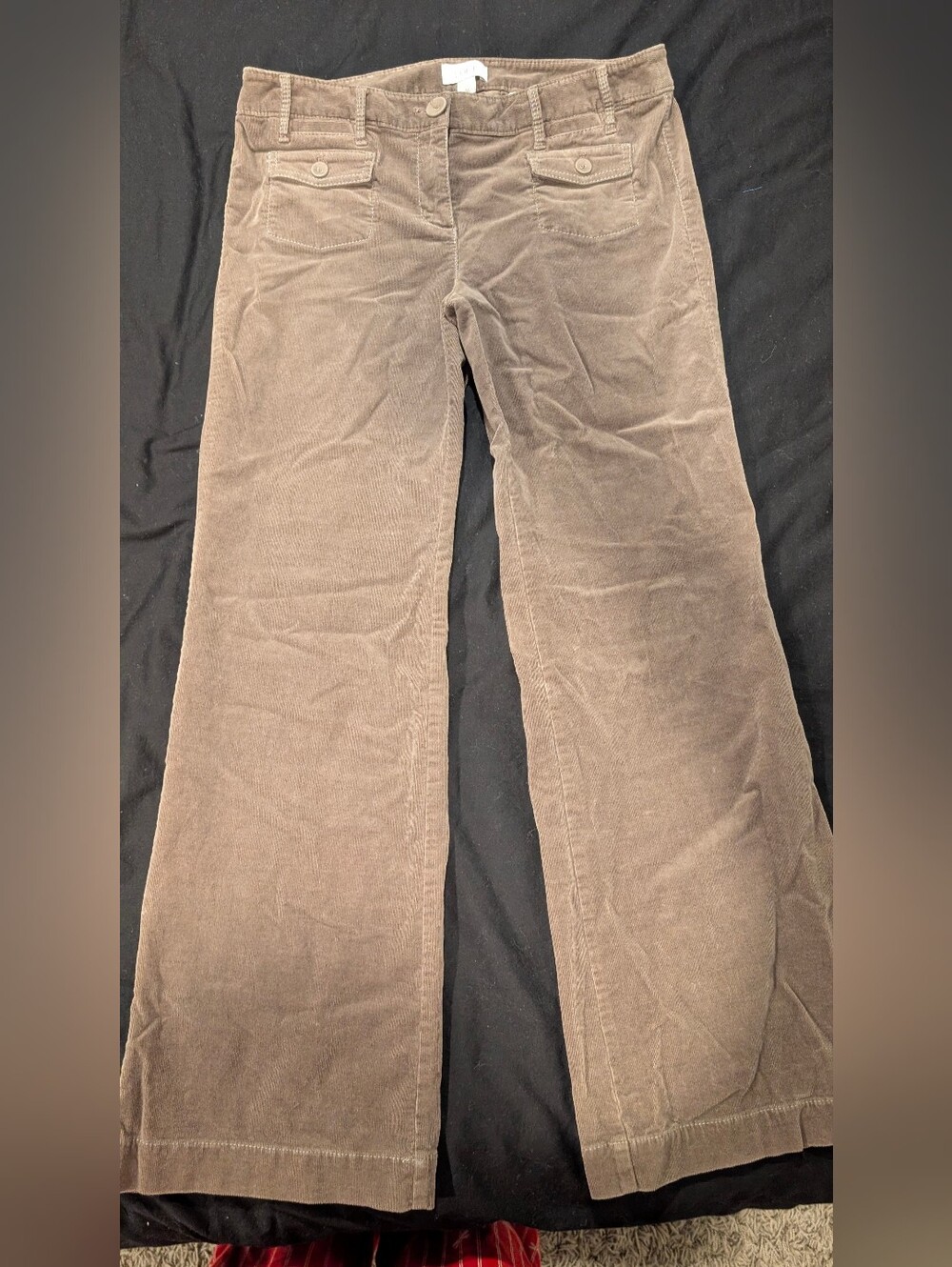 LOFT Brown Wide-Leg Corduroy Jeans